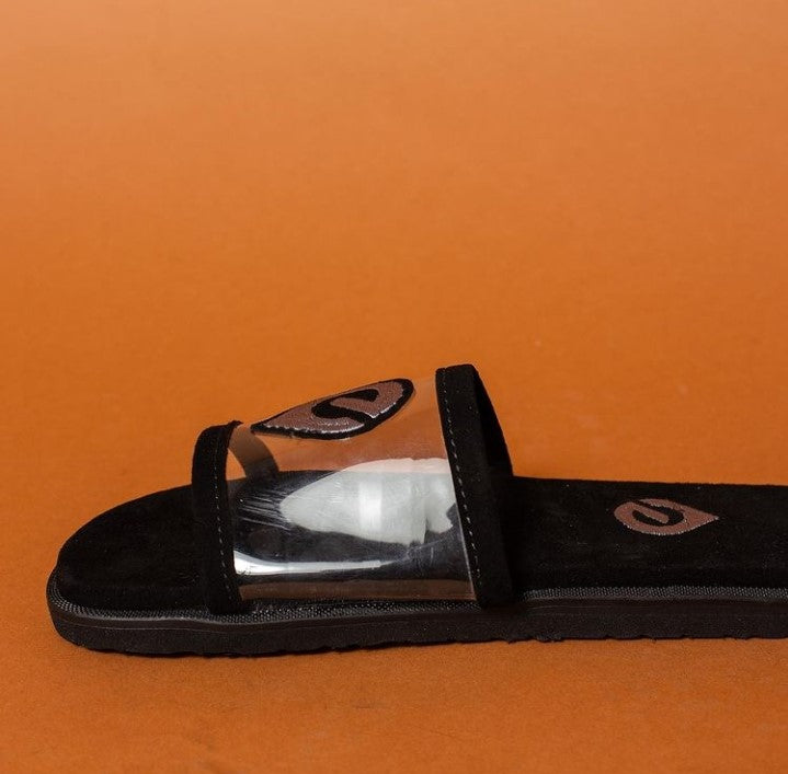 Emerys Transparent Lining and Suede insole Cover Slides