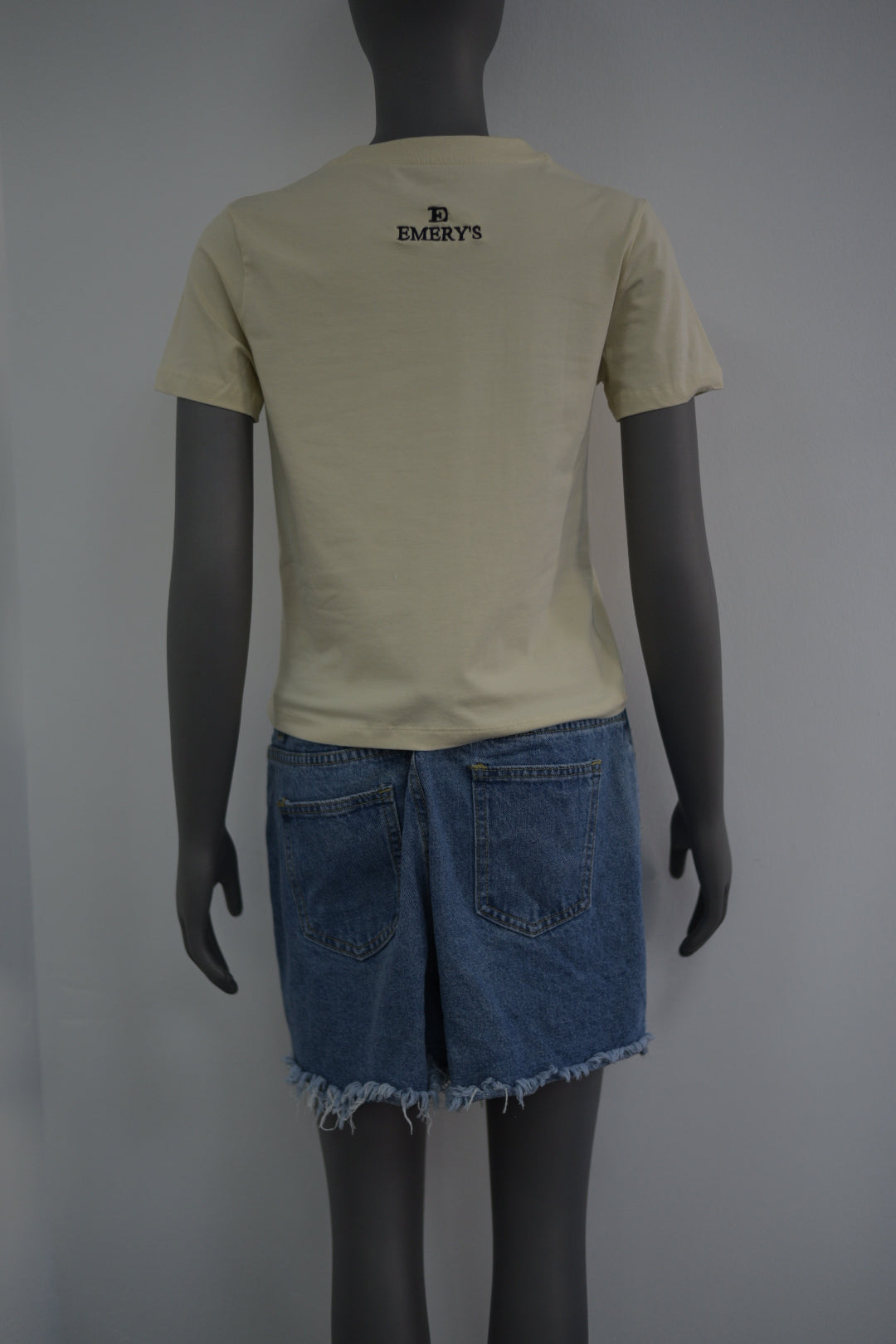 Emery Designer Crop Top Beige