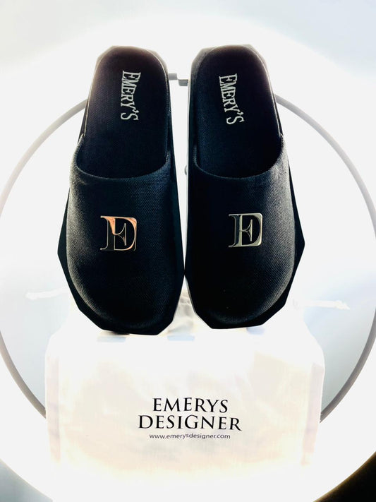 Strider Half Shoe Black Denim