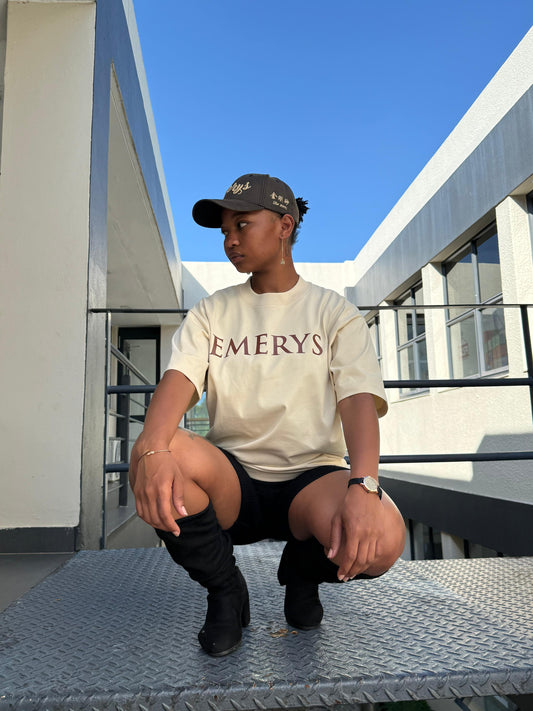 Emerys Designer Tee Beige brwn