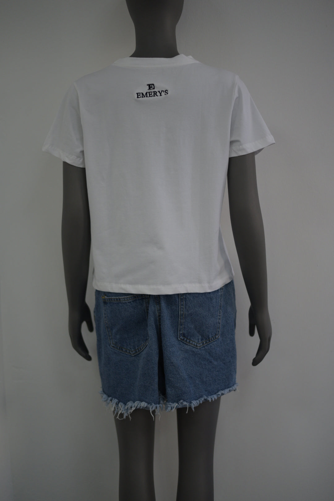 Emery Designer Crop Top White
