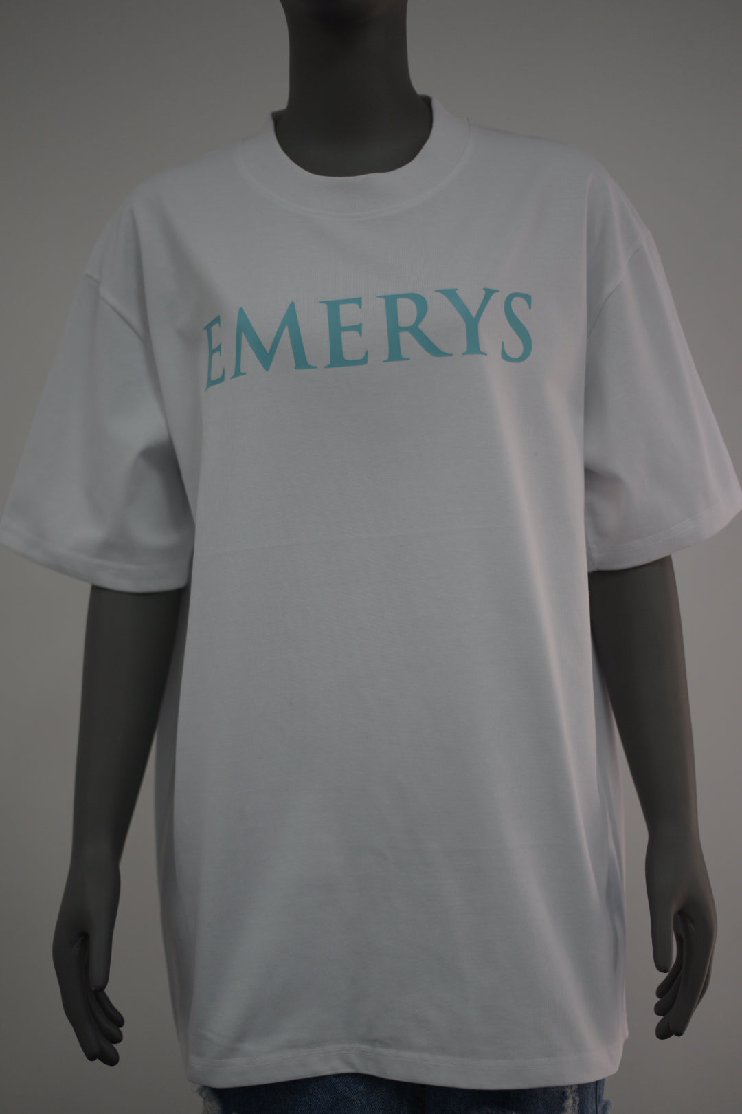 Emerys Designer Tee White Turquoise