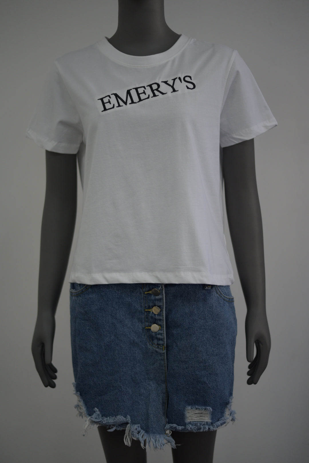 Emery Designer Crop Top White