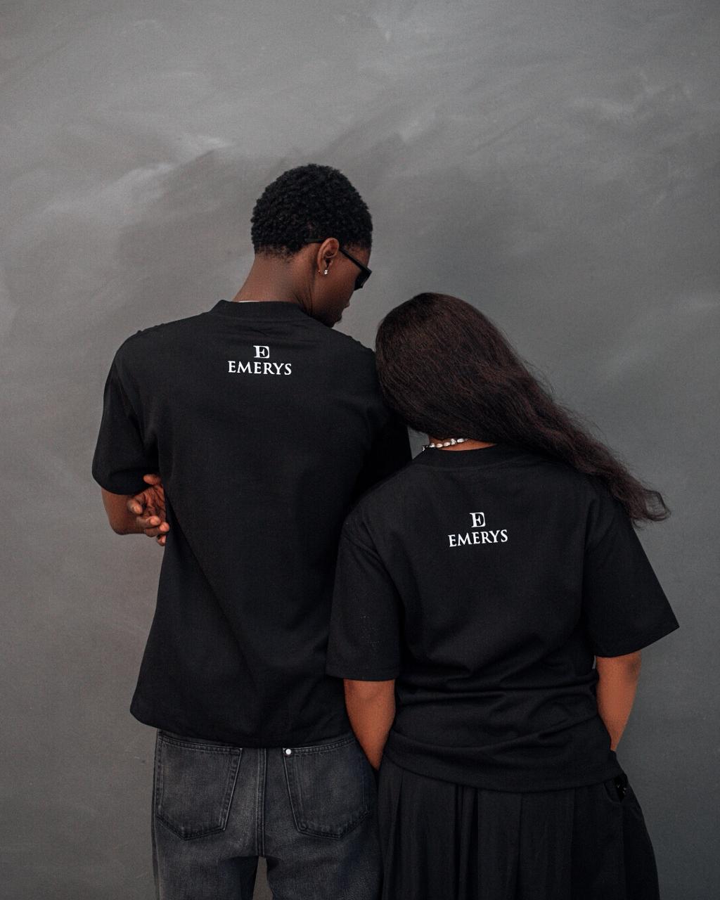 Emerys Designer Tee Black  wht