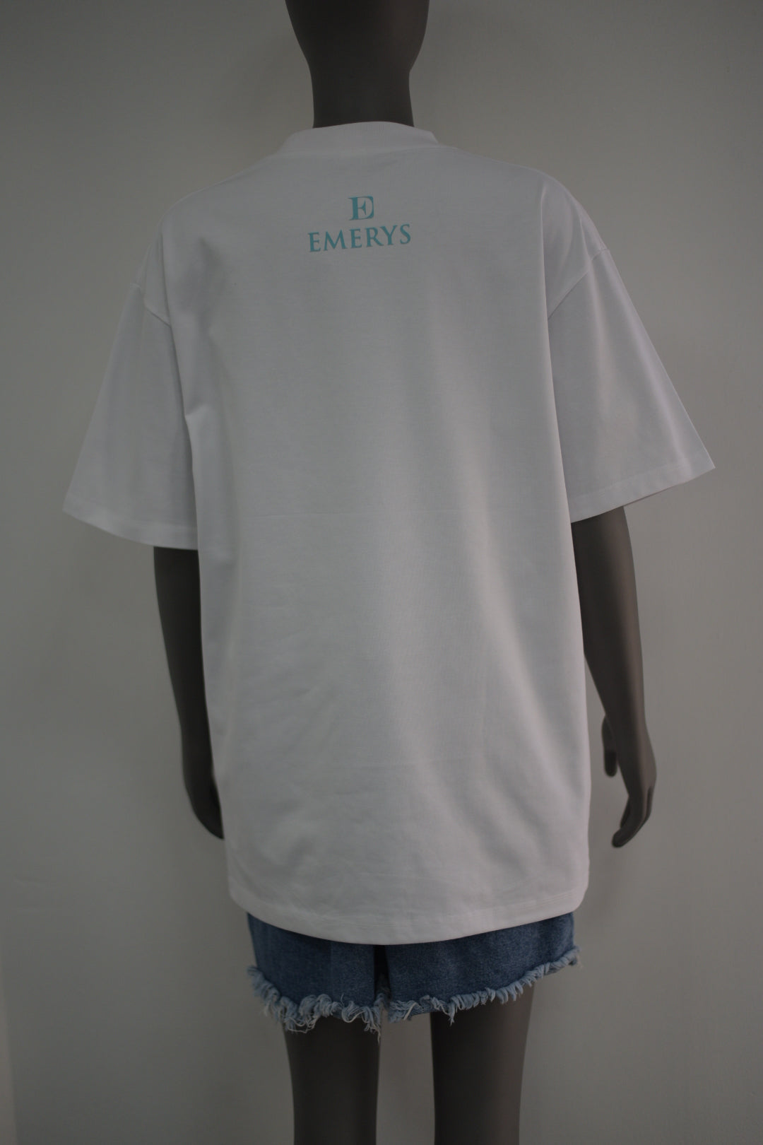 Emerys Designer Tee White Turquoise