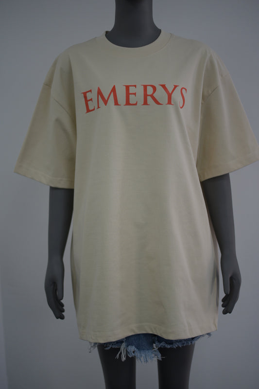 Emerys Designer Tee Beige Red