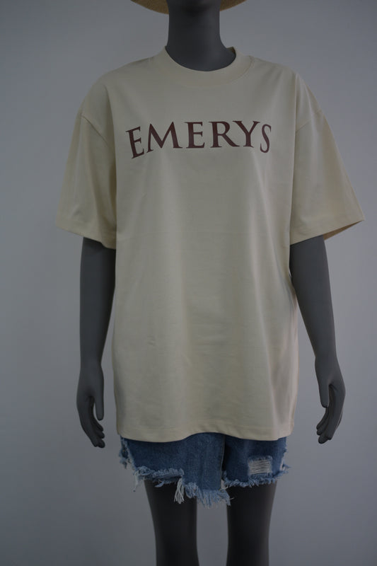 Emerys Designer Tee Beige brwn