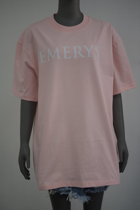 Emerys Designer Tee Baby Pink  wht