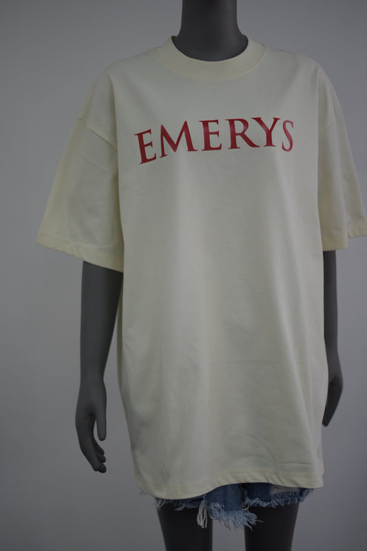 Emerys Designer Tee Cream Red