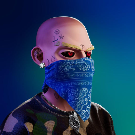 Sosa Thug Bandana Vex NFT Tee Blue